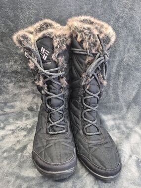 Columbia Boots Womens 9.5 Minx III Winter Tall MidCalf Lace Up BL5964 Purple